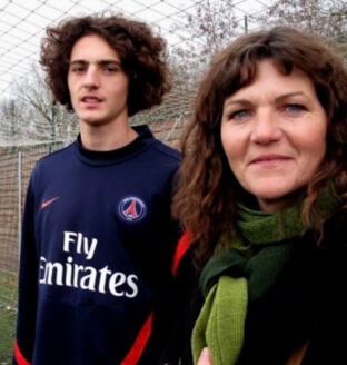 Veronique Rabiot with her son, Adrien Rabiot. 